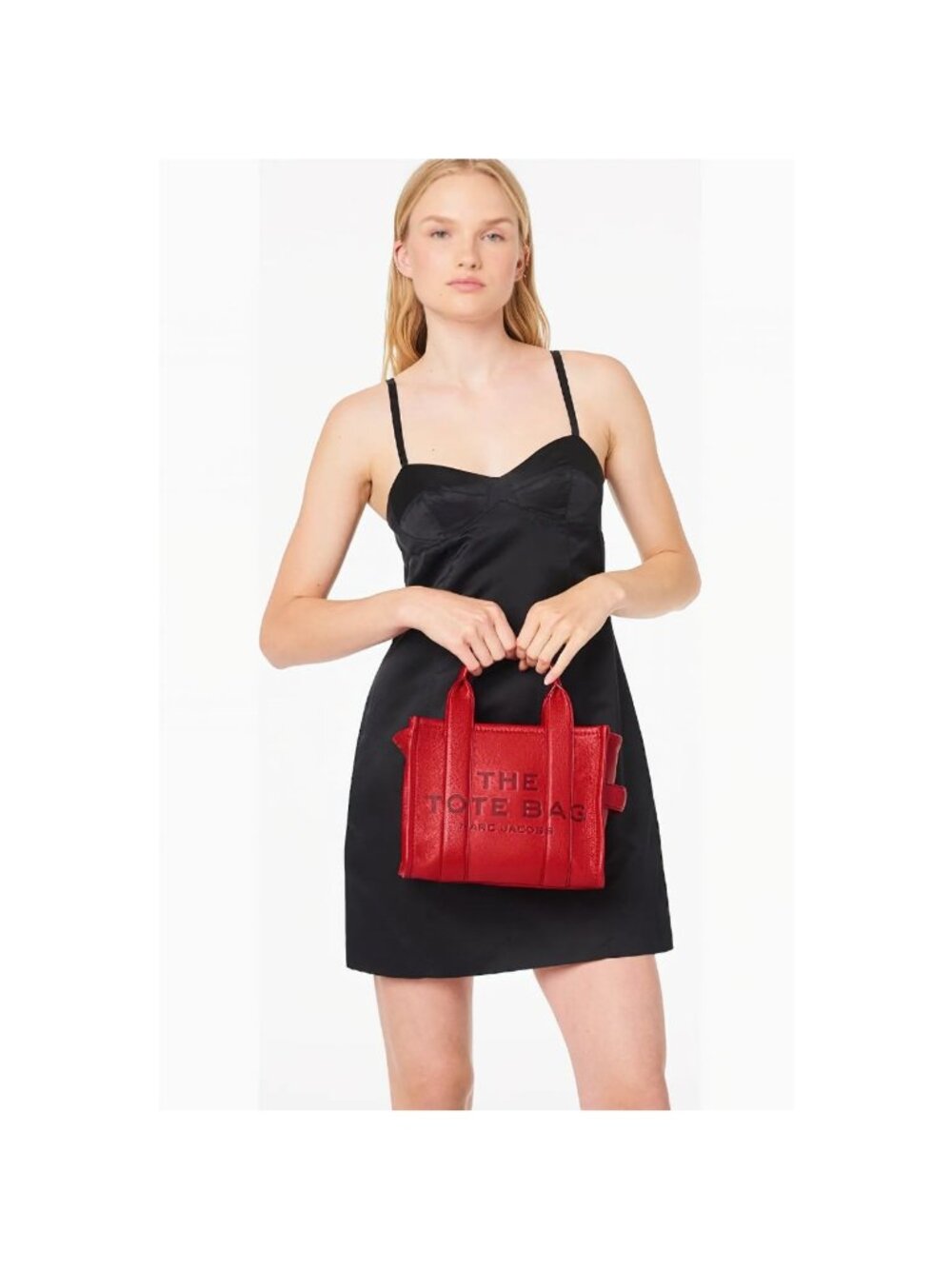 Marc Jacobs Women's The Small Tote Leather Bag Red OS